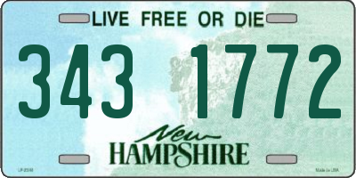 NH license plate 3431772