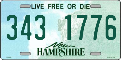 NH license plate 3431776
