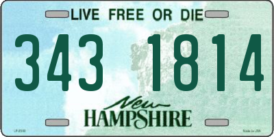 NH license plate 3431814