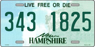 NH license plate 3431825
