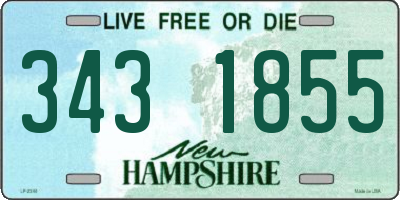 NH license plate 3431855