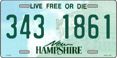 NH license plate 3431861