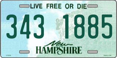 NH license plate 3431885