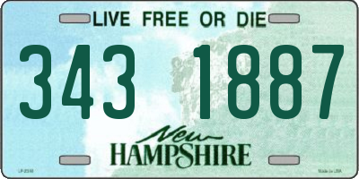 NH license plate 3431887