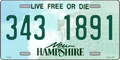 NH license plate 3431891
