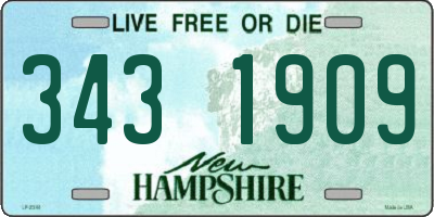 NH license plate 3431909