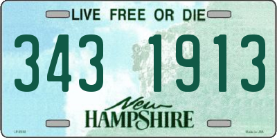 NH license plate 3431913