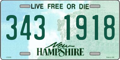 NH license plate 3431918