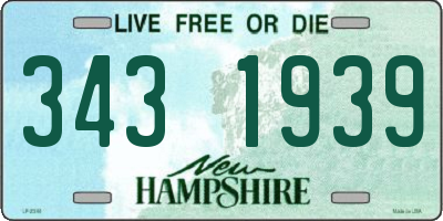 NH license plate 3431939