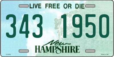NH license plate 3431950