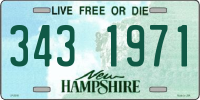 NH license plate 3431971