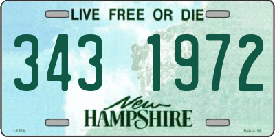 NH license plate 3431972