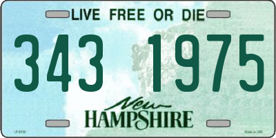 NH license plate 3431975