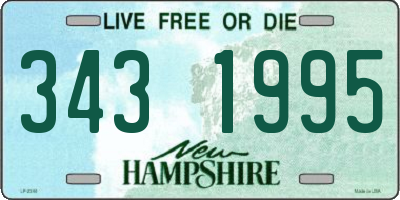 NH license plate 3431995