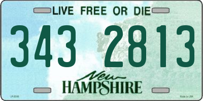 NH license plate 3432813