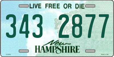 NH license plate 3432877
