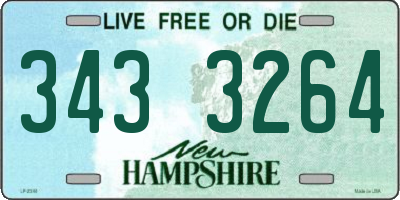NH license plate 3433264