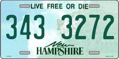 NH license plate 3433272