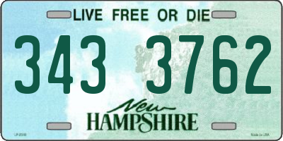 NH license plate 3433762