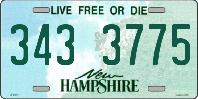 NH license plate 3433775