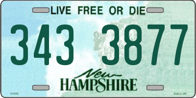 NH license plate 3433877