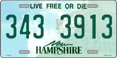 NH license plate 3433913