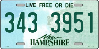 NH license plate 3433951