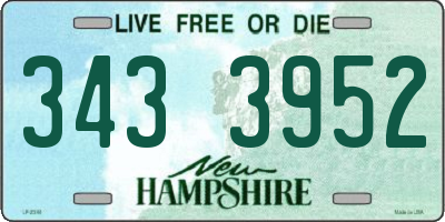NH license plate 3433952