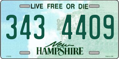 NH license plate 3434409