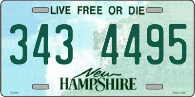 NH license plate 3434495