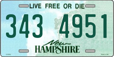 NH license plate 3434951
