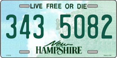 NH license plate 3435082