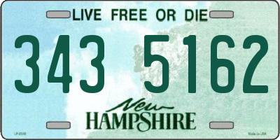 NH license plate 3435162