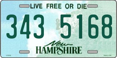 NH license plate 3435168