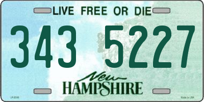 NH license plate 3435227