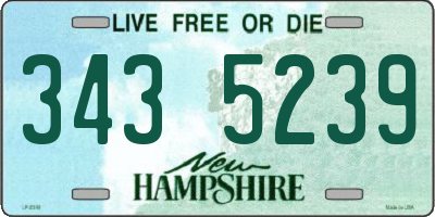 NH license plate 3435239