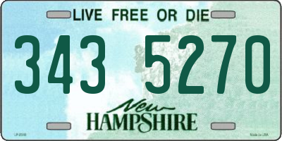 NH license plate 3435270