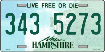 NH license plate 3435273