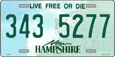 NH license plate 3435277