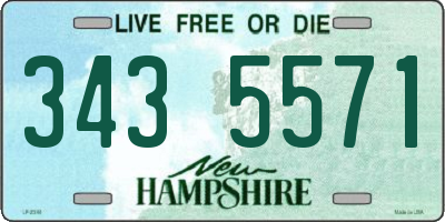 NH license plate 3435571