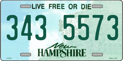 NH license plate 3435573