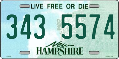 NH license plate 3435574