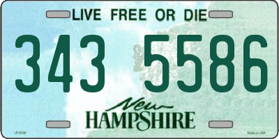 NH license plate 3435586