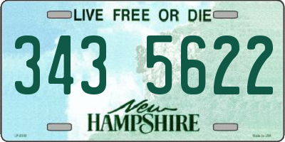 NH license plate 3435622