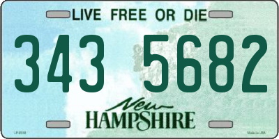 NH license plate 3435682
