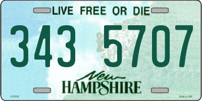 NH license plate 3435707