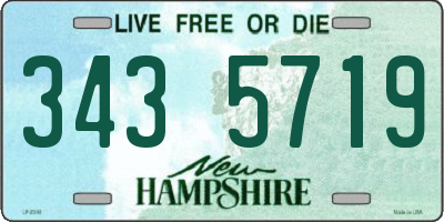 NH license plate 3435719