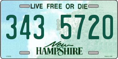 NH license plate 3435720