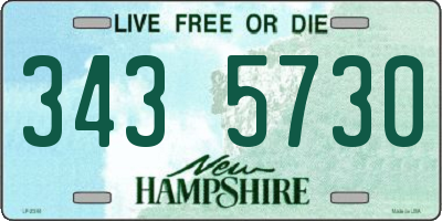 NH license plate 3435730
