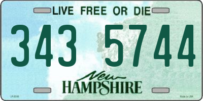 NH license plate 3435744